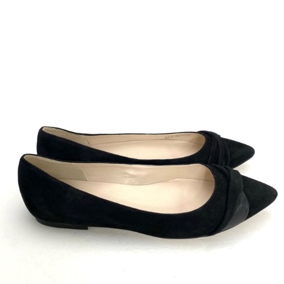 COLE Haan Hadley Suede Pointed Toe Flats in Black Size 8M - Picture 5 of 11